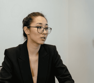 woman in professional attire