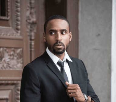 man in professional attire